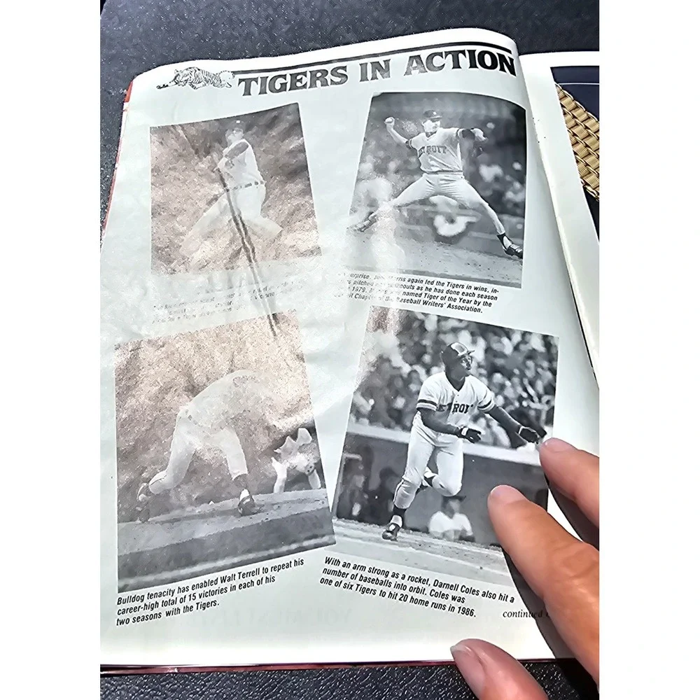 1987 Detroit Tigers Official Scorebook &‎ Program MLB Baseball